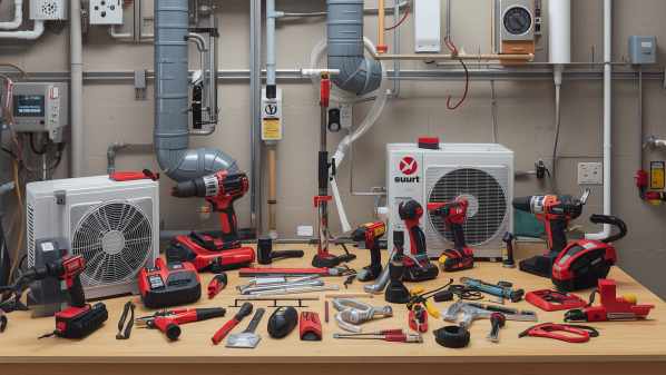 Professional air conditioning installation equipment and tools