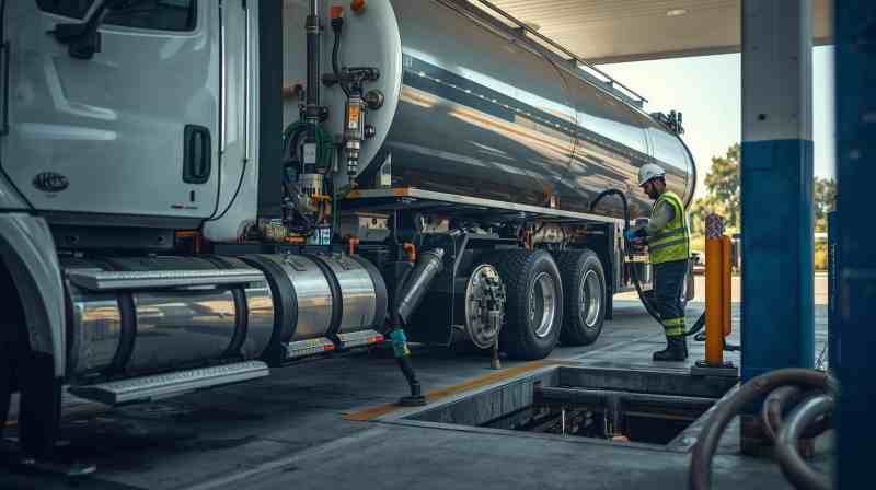 Professional bulk fuel supply and diesel delivery experts at work
