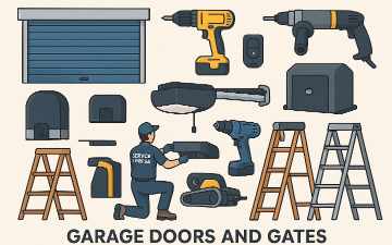 Professional garage door and gate installation equipment in Fourways