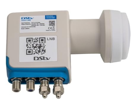 Smart LNB installation and alignment on satellite dish